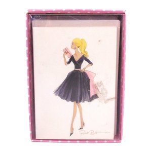 2003 Barbie Doll Midnight Mischief Set Of 10 Note Cards With Envelopes Mattel